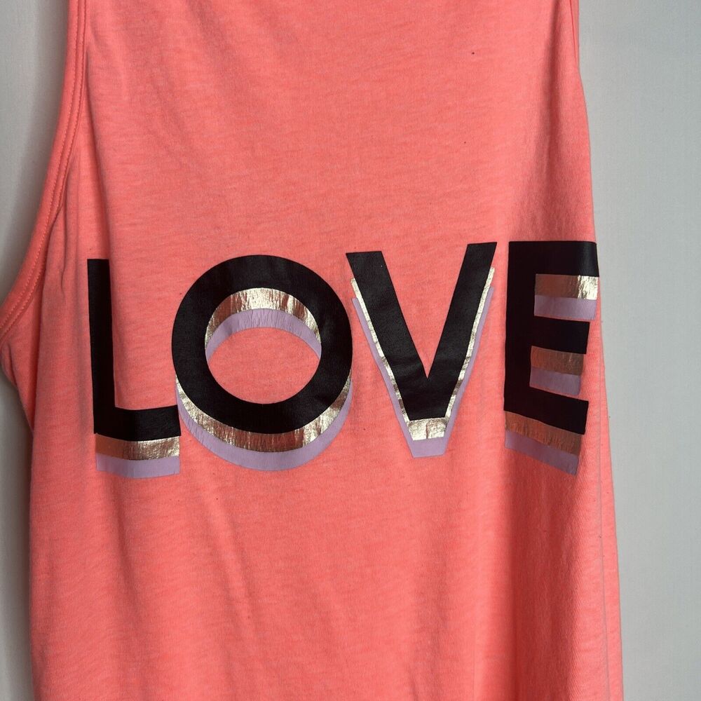 Victoria Secret Sport LOVE Coral Open Back Tank Top Women's size Small - Picture 2 of 9